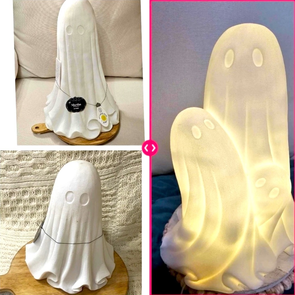 VIRAL MARTHA STEWART Halloween Cheesecloth Blow Mold 19" 10" Ghost Set of 3